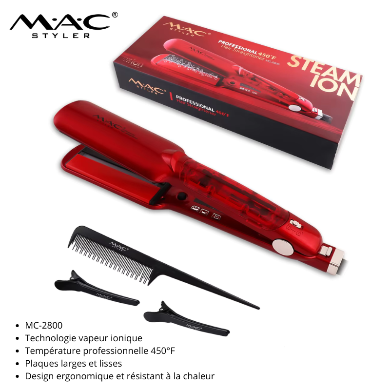 lisseur Vapeur rouge MC-2800